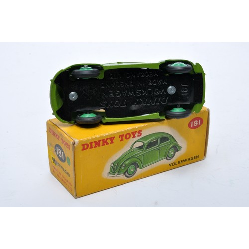 871 - Dinky No. 181 Volkswagen. Single issue is in green, with green hubs, as shown. Displays generally go... 