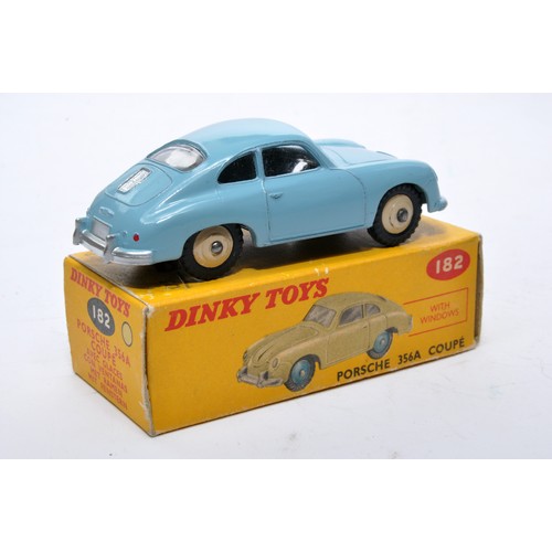 872 - Dinky No. 182 Porsche 356A Coupe. Single issue is in blue, with beige hubs, as shown. Displays gener... 