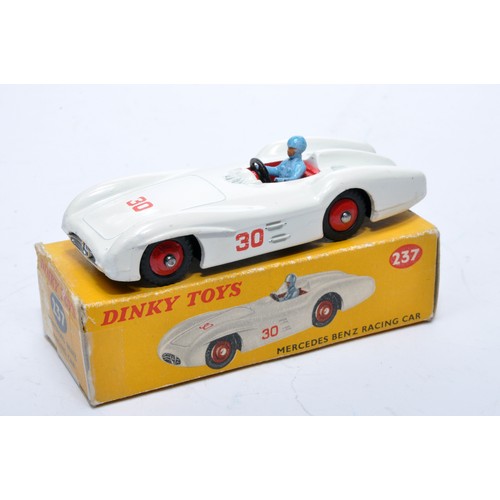 892 - Dinky No. 237 Mercedes Benz Racing Car. Single issue is in white, RN30, with red hubs, as shown. Dis... 