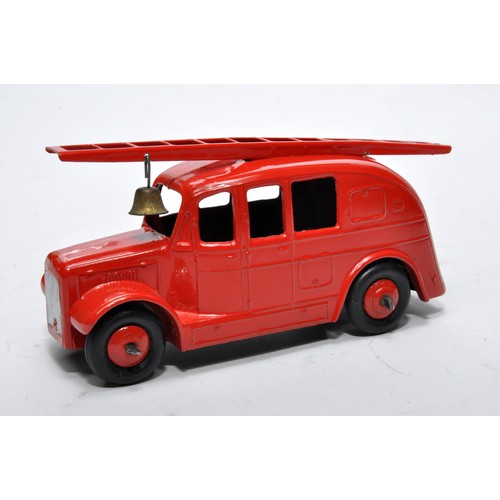 897 - Dinky No. 25h Streamlined Fire Engine. Single issue is in red, with red hubs, and red ladder, as sho... 