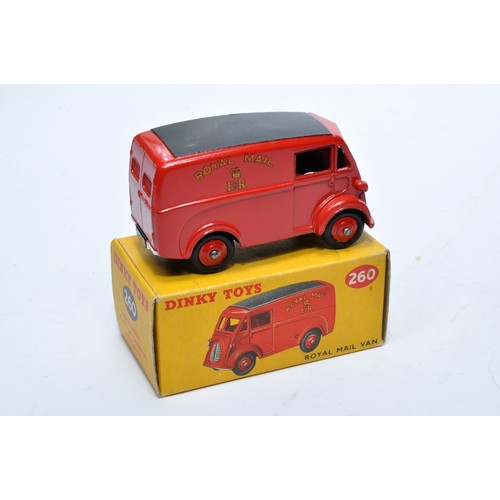 907 - Dinky No. 260 Royal Mail Van. Single issue is in red, with red hubs, as shown. Displays generally ve... 