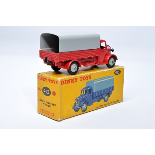 972 - Dinky No. 413 Austin Covered Wagon. Single issue is in red with grey hubs (inc tilt), and treaded ty... 