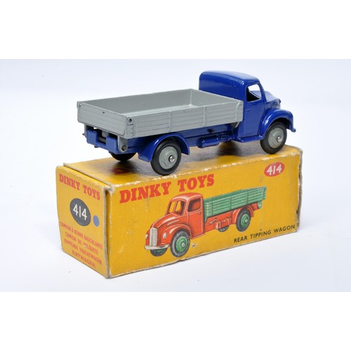 975 - Dinky No. 414 Austin Rear Tipping Wagon. Single issue is in petrol blue / grey with grey hubs, as sh... 