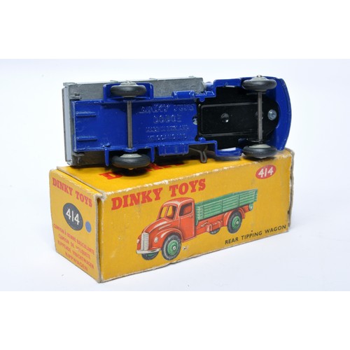 975 - Dinky No. 414 Austin Rear Tipping Wagon. Single issue is in petrol blue / grey with grey hubs, as sh... 