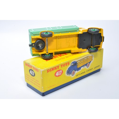 976 - Dinky No. 417 Leyland Comet Wagon. Single issue is in yellow with green back and hubs, as shown. Dis... 