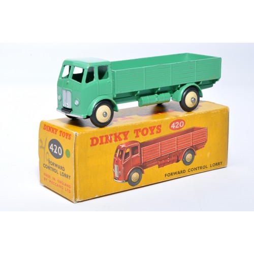 986 - Dinky No. 420 / 25R Forward Control Lorry. Single issue is in green, with beige hubs, as shown. Disp... 