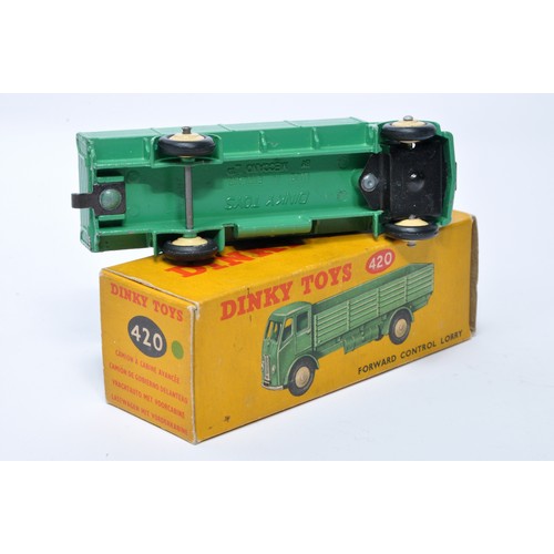 986 - Dinky No. 420 / 25R Forward Control Lorry. Single issue is in green, with beige hubs, as shown. Disp... 