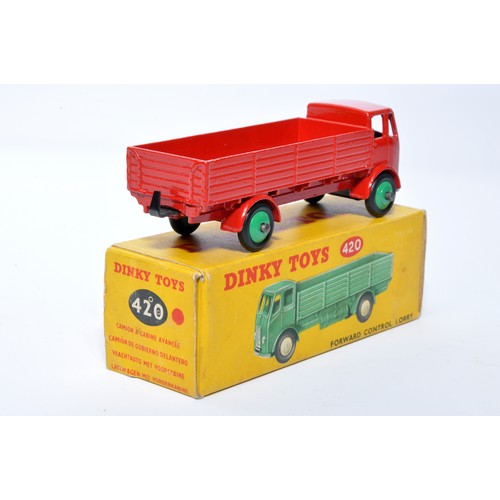 987 - Dinky No. 420 / 25R Forward Control Lorry. Single issue is in red, with green hubs, as shown. Displa... 