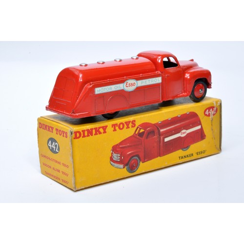 997 - Dinky No. 442 Esso tanker. Single issue is in red, with red hubs, as shown. Displays generally very ... 