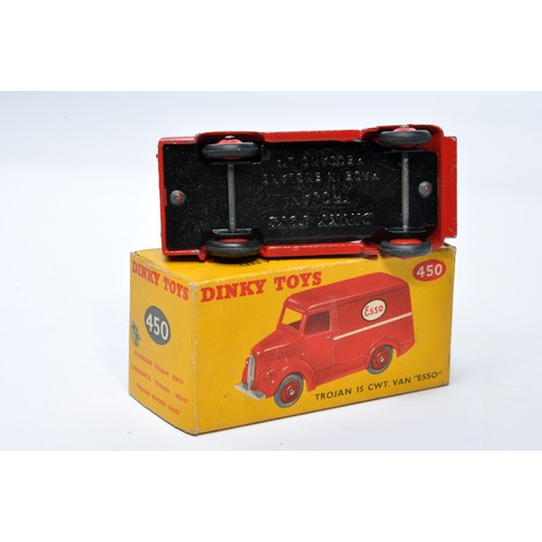 1000 - Dinky No. 450 Trojan Van, Esso. Single issue is in red, with red hubs, as shown. Displays generally ... 