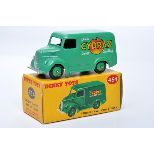 1003 - Dinky No. 454 Trojan Van, Cydrax. Single issue is in green, with green hubs, as shown. Displays gene... 