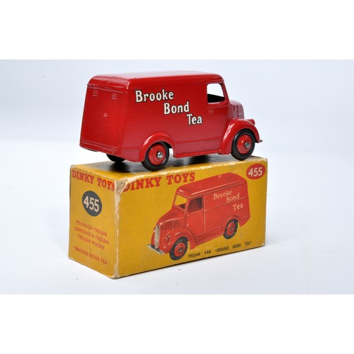 1004 - Dinky No. 455 Trojan Van, Brooke Bond Tea. Single issue is in red, with red hubs, as shown. Displays... 