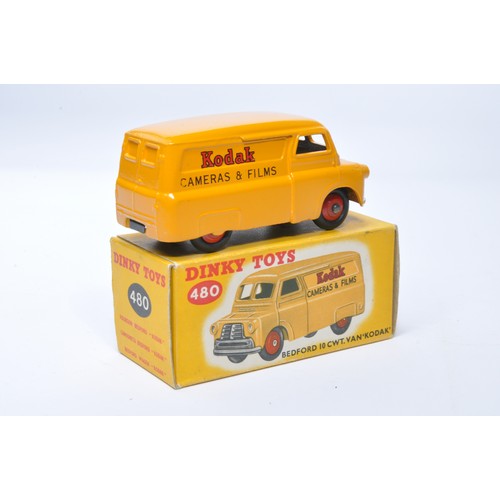 1009 - Dinky No. 480 Bedford Van, Kodak. Single issue is in yellow, with red hubs, as shown. Displays gener... 