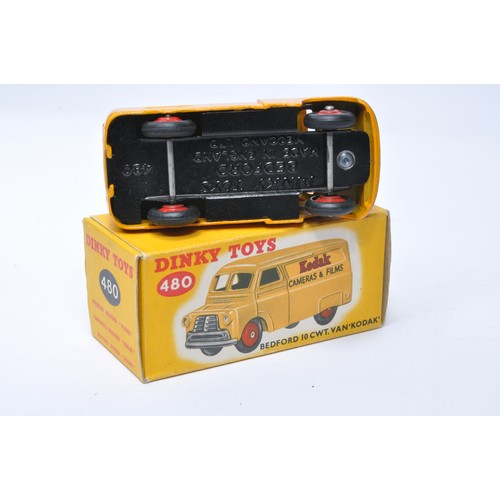 1009 - Dinky No. 480 Bedford Van, Kodak. Single issue is in yellow, with red hubs, as shown. Displays gener... 