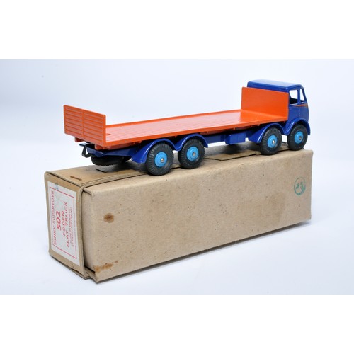 1020 - Dinky No. 503 Foden Flat Truck with tailboard, type 1. Single issue is in blue / orange, with orange... 