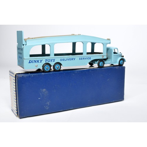 1043 - Dinky No. 582 Pullmore Car Transporter. Single issue is in blue / fawn, with mid-blue hubs, as shown... 