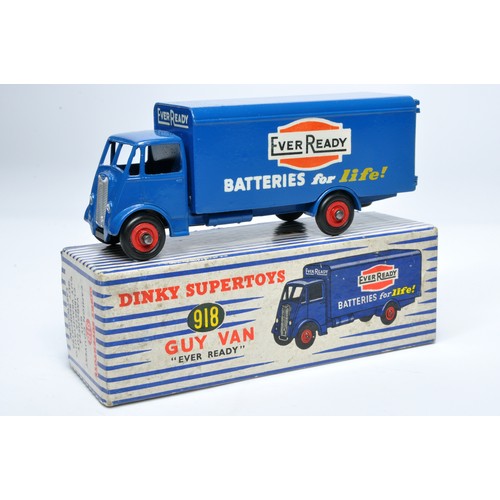 1050 - Dinky No. 918 Guy advertising van, Ever Ready. Single issue is in blue with red hubs, as shown. Disp... 