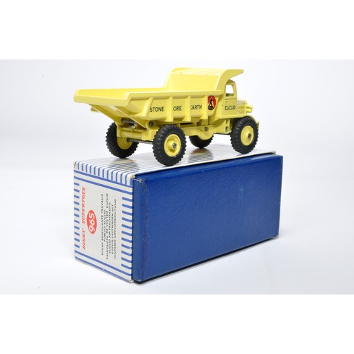 1063 - Dinky No. 965 Euclid Dump Truck. Single issue is in lemon yellow, inc hubs, as shown. Displays gener... 