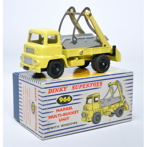 1064 - Dinky No. 966 Marrel Multi-bucket unit. Single issue is in lemon yellow, and grey, with black hubs a... 