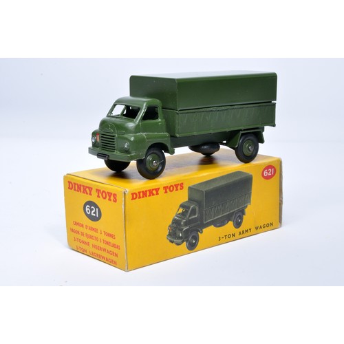 1070 - Dinky Military No. 621 3-Ton Army Wagon. Displays generally very good to excellent, with very little... 