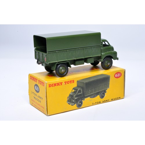 1070 - Dinky Military No. 621 3-Ton Army Wagon. Displays generally very good to excellent, with very little... 