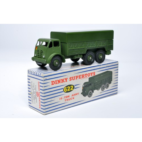 1073 - Dinky Military No. 622 10-ton Army truck. Displays generally very good to excellent, with very littl... 