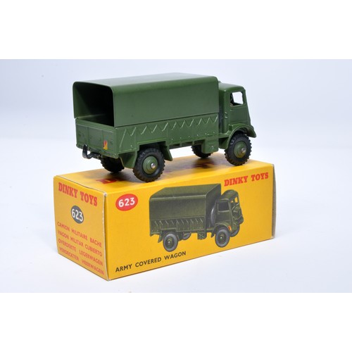 1075 - Dinky Military No. 623 Army covered wagon. Displays generally very good to excellent, with very litt... 