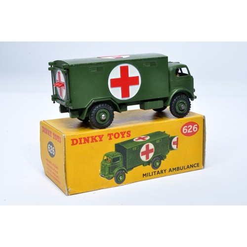 1079 - Dinky Military No. 626 Military Ambulance. Displays generally very good to excellent, with very litt... 