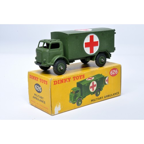 1080 - Dinky Military No. 626 Military Ambulance. Displays generally very good to excellent, with very litt... 