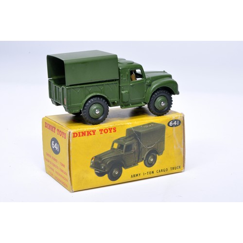 1082 - Dinky Military No. 641 1-ton cargo truck. Displays generally very good to excellent, with very littl... 