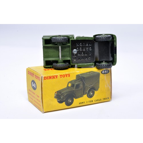 1082 - Dinky Military No. 641 1-ton cargo truck. Displays generally very good to excellent, with very littl... 