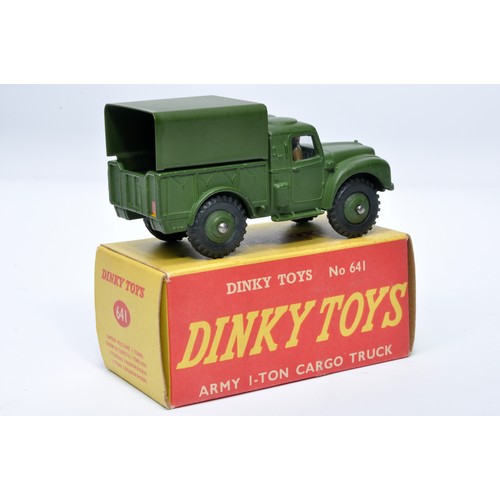 1083 - Dinky Military No. 641 1-ton cargo truck. Displays generally very good to excellent, with very littl... 