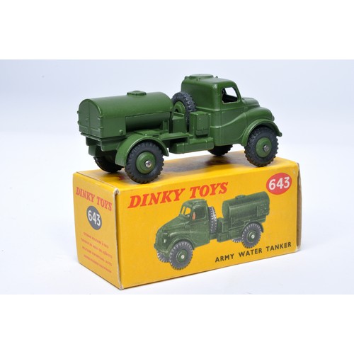 1085 - Dinky Military No. 643 Army Water Tanker. Displays generally very good to excellent, with very littl... 