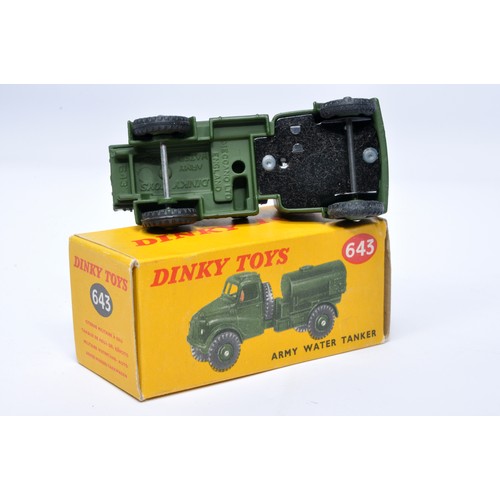 1085 - Dinky Military No. 643 Army Water Tanker. Displays generally very good to excellent, with very littl... 