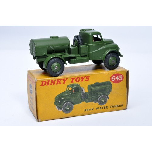 1086 - Dinky Military No. 643 Army Water Tanker. Displays generally very good to excellent, with very littl... 