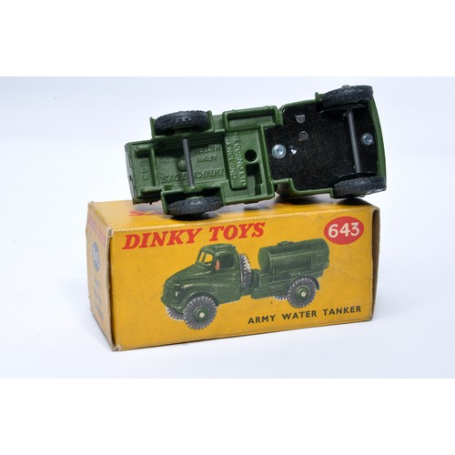 1086 - Dinky Military No. 643 Army Water Tanker. Displays generally very good to excellent, with very littl... 