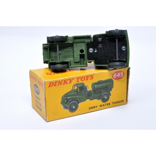 1087 - Dinky Military No. 643 Army Water Tanker. Displays generally very good to excellent, with very littl... 