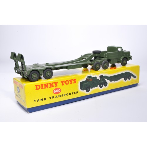 Dinky Military No. 660 Tank Transporter. Displays generally very good ...