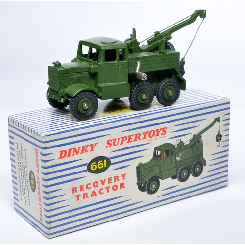 1091 - Dinky Military No. 661 Recovery Tractor. Displays generally good to very good, with the odd minor si... 