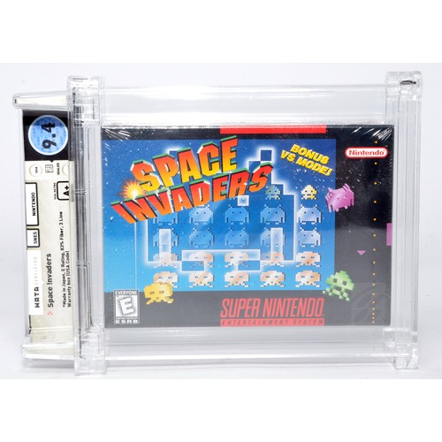 592 - Space Invaders - Wata 9.4 A+ Sealed, SNES Nintendo 1997 USA.