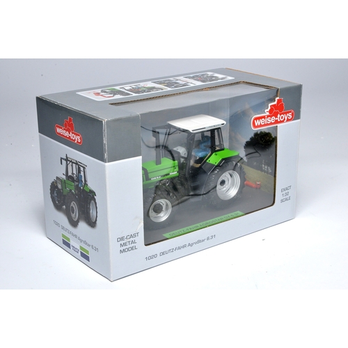 133 - Weise Toys 1/32 farm model issue comprising Deutz Fahr Agrostar 6.31 Tractor. Looks to be without ob... 