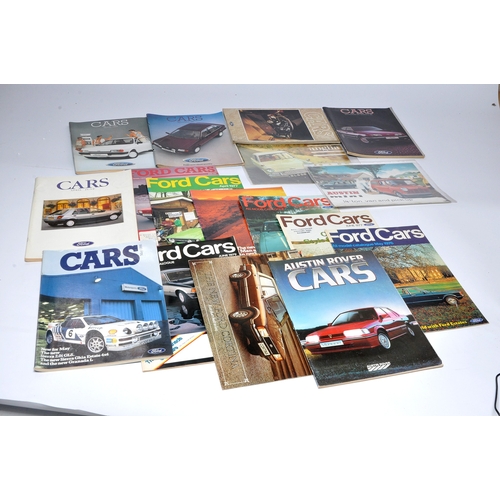145 - A good quantity of Ford Car Brochures from 80's / early 90's comprising mostly 'all-range' issues as... 