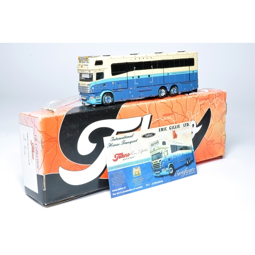 153 - Tekno 1/50 diecast model truck issue comprising Scania Horse Transporter in the livery of Eric Gilli... 