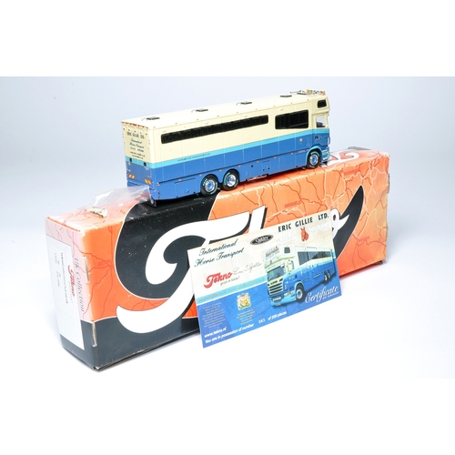 153 - Tekno 1/50 diecast model truck issue comprising Scania Horse Transporter in the livery of Eric Gilli... 