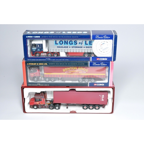166 - Corgi and others (boxed) 1/50 diecast model truck issues comprising sets in the livery of Benton, Lo... 