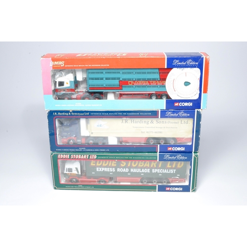 168 - Corgi and others (boxed) 1/50 diecast model truck issues comprising sets in the livery of Stobart, H... 