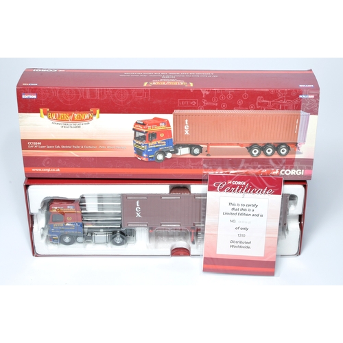 169 - Corgi 1/50 diecast model truck issue comprising No. CC13240 DAF XF Container Trailer in the livery o... 