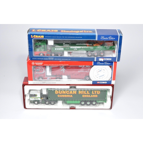 171 - Corgi and others (boxed) 1/50 diecast model truck issues comprising sets in the livery of Hill, McGu... 