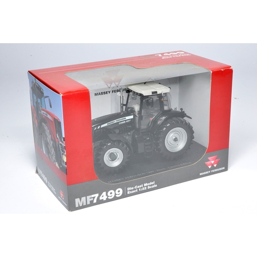 74 - Universal Hobbies 1/32 farm model issue comprising Massey Ferguson 7499 Black Limiited Edition Tract... 