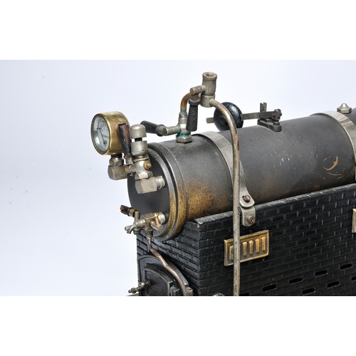 83 - An early Bing live steam and electric lighting plant features a horizontal single-cylinder mill engi... 